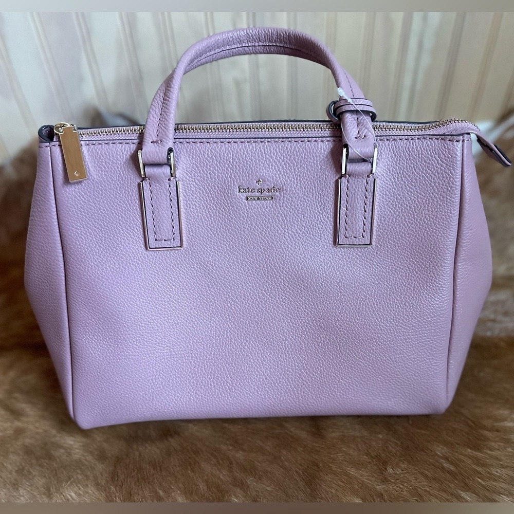 NWOT Leather Kate Spade Mauve Pink Satchel Bag